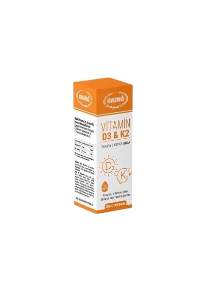 Vitamin D3&k2 30 ml Takviye Edici Gıda
