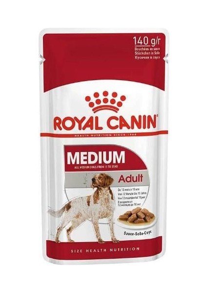 Medium Adult Köpek Yaş Maması 140G