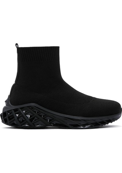 Kadın Siyah Kalın Tabanlı Bot