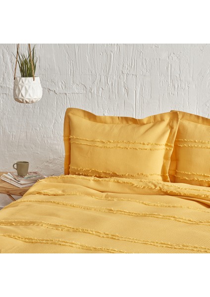 Hazel Tek Kişilik Yatak Örtüsü Takımı Sarı modelleri