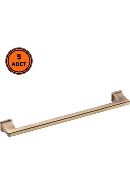 5 Adet Doğanlar Techno 160 mm Mobilya Kulp Olifka Antik Sarı