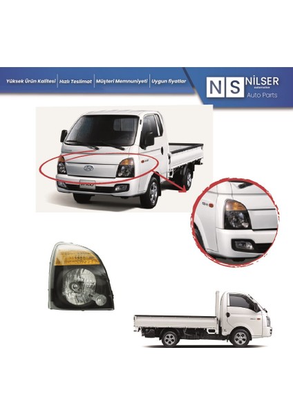 Hyundai H100 Ön Sol Far 2012-2016