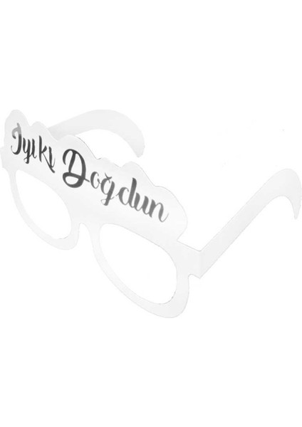 Gözlük Maske Varak Iyiki Doğdun Gümüş Pk:8