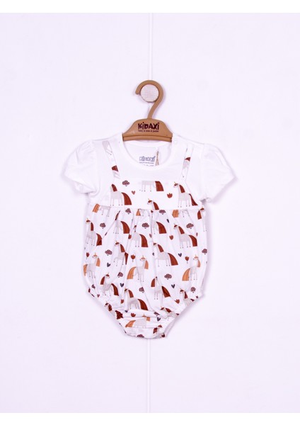 Unicorn Temalı Desenli Gömlek Body 1-3/3-6/6-9/9-12 Ay