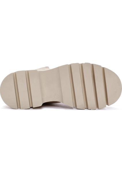 Kadın Bej Kalın Tabanlı Süet Postal Bot fırsatları