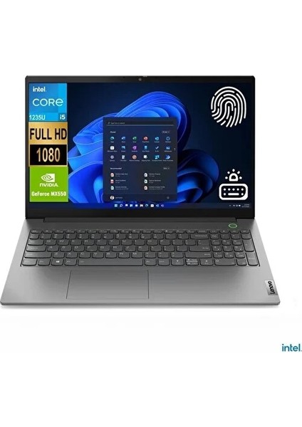 ThinkBook 15 G4 IAP İntel Core i5 1235U 8 GB 256 GB SSD NVIDIA Geforce MX550 2GB 15.6" FHD IPS Taşınabilir Bilgisayar 21DJ00LKTR