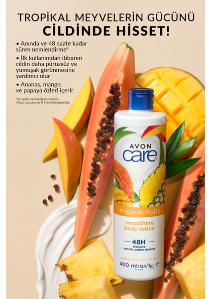 Care Tropical Fruits Ananas, Mango ve Papaya Özlü Vücut Losyonu 400 ml