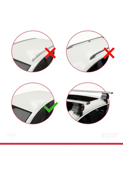 Fiat Linea 2007-2017 Arası ile Uyumlu Ace-4 Ara Atkı Tavan Barı Gri modelleri