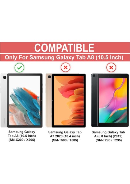 Samsung Galaxy Tab A8 SM-X200 Uyumlu Tam Koruma Nano Esnek Tablet Kırılmaz Ekran Koruyucu