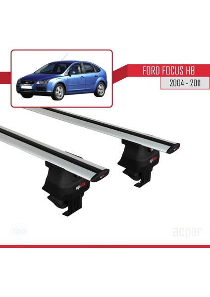 Ford Focus Hb 2004-2011 Arası ile Uyumlu Ace-4 Ara Atkı Tavan Barı Gri fırsatları