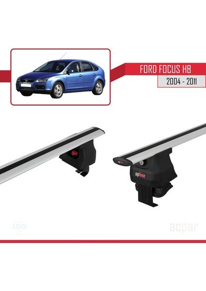 Ford Focus Hb 2004-2011 Arası ile Uyumlu Ace-4 Ara Atkı Tavan Barı Gri indirimleri