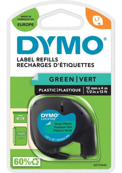 Letratag Şerit Plastik 12 mm * 4 mt Yeşil (59425 ) fiyatları