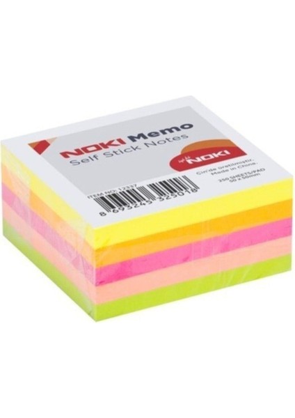 Yapışkan Notluk Küp Pastel Renk Memo Postıt 12203