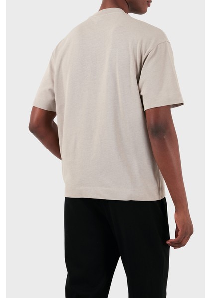 Pamuklu Oversize Fit Bisiklet Yaka T Shirt Erkek T Shirt 3D1T93 1J0EZ 0176 fiyatları
