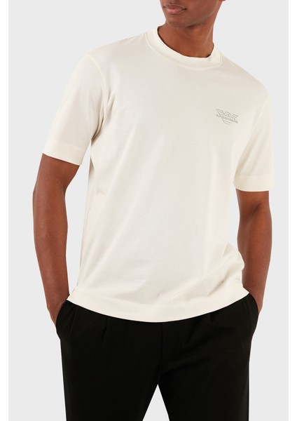 Bisiklet Yaka Pamuk Regular Fit T Shirt Erkek T Shirt 3D1TH3 1jocz 01A6 indirimleri