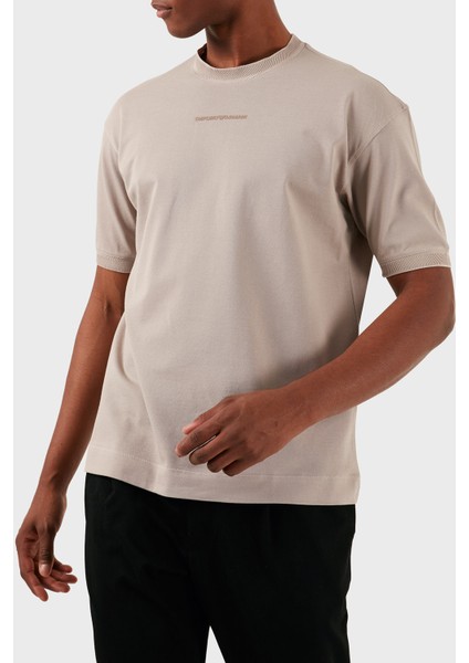 Pamuklu Bisiklet Yaka Regular Fit T Shirt Erkek T Shirt 3D1TC8 1jtkz 01M5