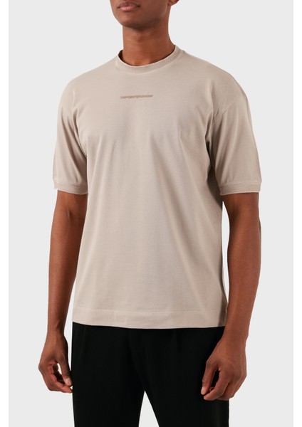 Pamuklu Bisiklet Yaka Regular Fit T Shirt Erkek T Shirt 3D1TC8 1jtkz 01M5