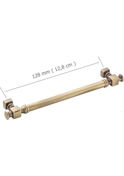 5 Adet Doğanlar Dragon 128 mm Mobilya Kulp Antik Sarı Olifka fiyatları