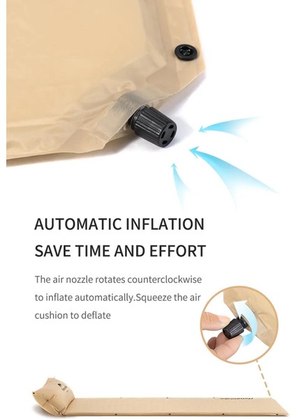 Ultralight Çift Kişilik Şişme Kamp Matı | 185*130*2.5 cm | indirimleri
