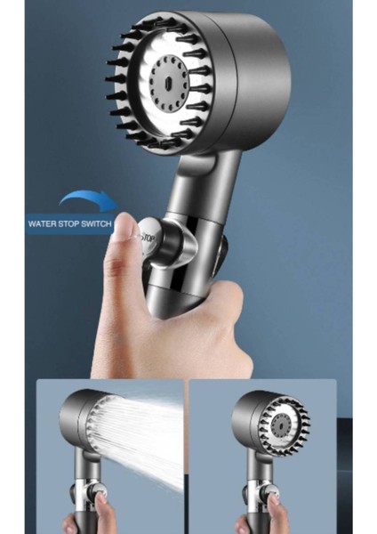 Tekno Trust Profesyonel Masaj Başlıklı 3 Modlu Duş Başlık