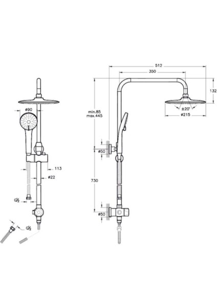 Tekno Trust Artema Punto Plus 3c Duş Kolonu fiyatları