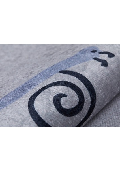 Çocuk Halısı ve Bebek Halısı Yıkanabilir Kaymaz Taban Figürlü Gri Dijital Baskı Halı HC052 fırsatları