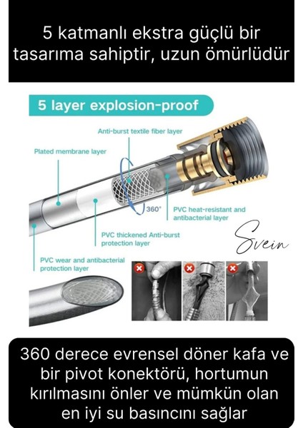 Tekno Trust Premium Duş Seti 5 Fonksiyonlu Tasarruflu Başlık Esnek Kırılmaz Çatlamaz Paslanmaz Sızdırmaz Hortum fırsatları