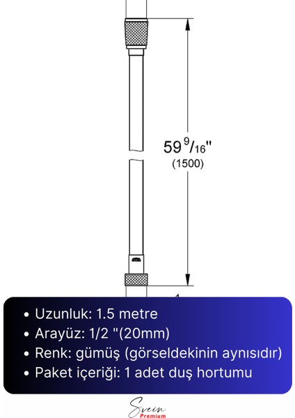 Tekno Trust Siyah Dayanıklı Esnek Kırılmaz Çatlamaz Patlamaz Sızdırmaz Pvc Banyo Duş Musluk Hortumu 1,5 Metre indirimleri