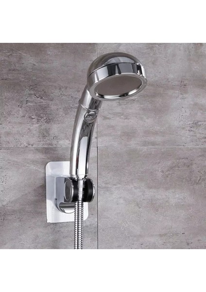 Tekno Trust 3 Fonksiyonlu Stoplu Krom Duş Başlığı, Krom Mafsal ve Örgülü Hortum Duş Seti