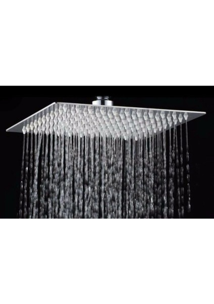 Tekno Trust Tepe Duş Başlığı Kare 30X30 Paslanmaz Çelik modelleri