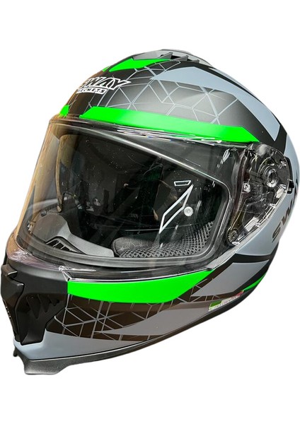 865 Güneş Vizörlü Full Face Black Grey Green Motosiklet Kaskı modelleri