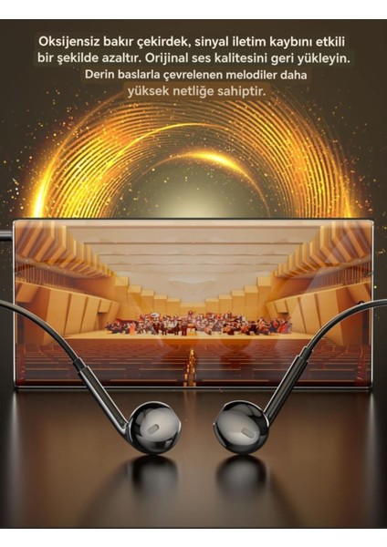 Kablolu Kulaklık Hd Ses Hi-Fi Ses Hd Arama Beyaz/Kırmızı/Siyah/Pembe