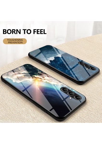 Samsung Galaxy S23 Fe Starry Sky Desen Temizli Cam Pc+Tpu Çizik Dream Starry Sky Telefon Kılıfı (Yurt Dışından) fiyatları