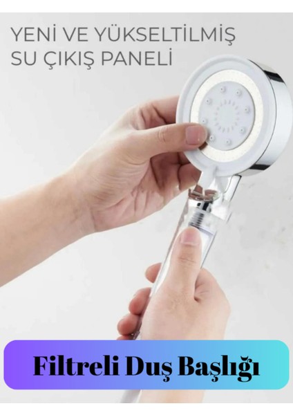 Tekno Trust 5 Fonksiyonlu Su Tasarruflu Çelik Paslanmaz Su Çıkışlı Filtreli Turbo Duş Başlığı Hortum Set fiyatları