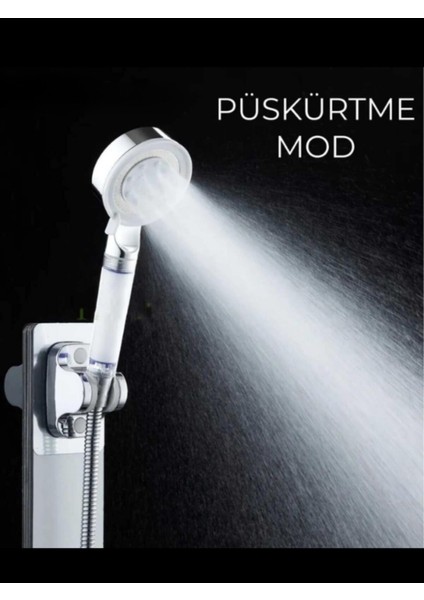 Tekno Trust 5 Fonksiyonlu Su Tasarruflu Çelik Paslanmaz Su Çıkışlı Filtreli Turbo Duş Başlığı Hortum Set indirimleri