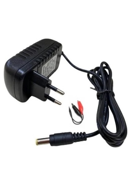 6 Volt Akü Şarj Adaptörü Maşalı 6V2A 6V5A 6V7A 6V12A Şarj Edebilme Özelliği Pil Batarya Şarz