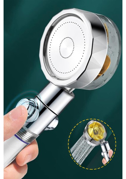 Tekno Trust Banyo Duş Başlığı Pervaneli Turbo Fan Star Stop Su Tasarruflu Turbo El Duşu fiyatları