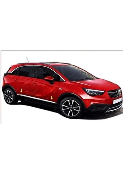 Opel Crossland X Krom Yan Kapı Çıtası 2017 > P.çelik