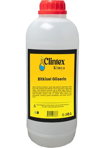 Clintex Kimya %99 Bitkisel Gliserin Yağı 1.250 kg