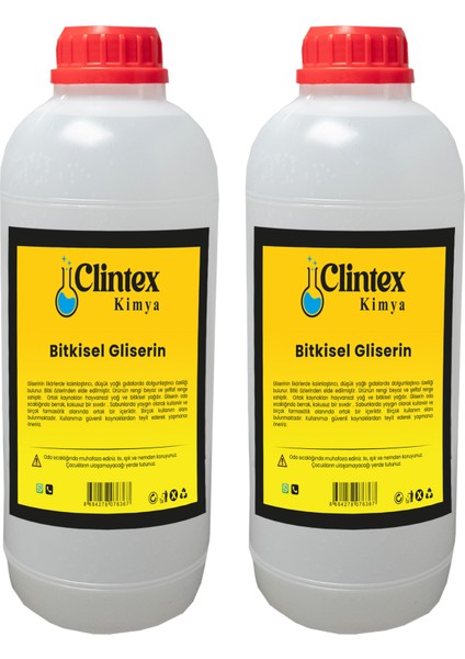 Clintex Kimya %99 Bitkisel Gliserin Yağı 2X1.250 kg