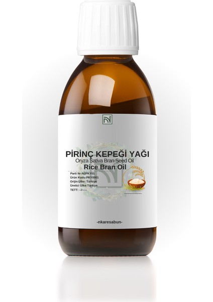 Pirinç Kepeği Yağı 20 ml %100 Doğal Katkı ve Koruyucu Içermez. Rice Bran Oil