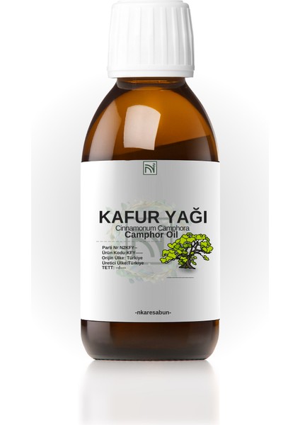 Kafur Yağı 250 ml %100 Doğal Katkı ve Koruyucu Içermez. Camphor Oil