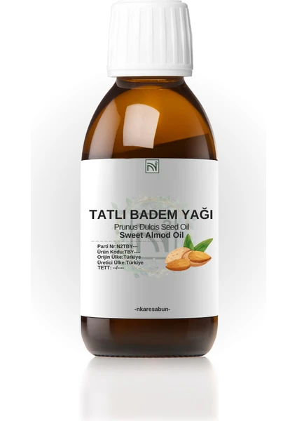 Tatlı Badem Yağı %100 Saf Doğal Soğuk Sıkım Yağı 250 ml