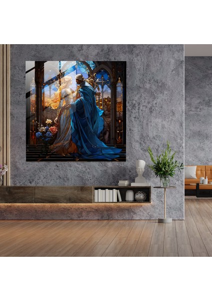 Rönesans Cam Baskı - Süslü Vitray Pencere, 50X50 fiyatları