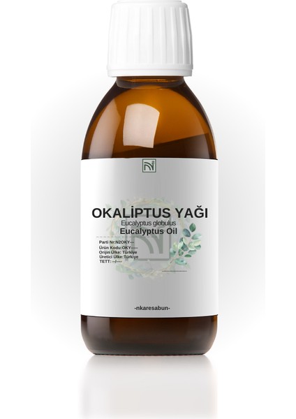 Okaliptus Yağı 20 ml %100 Doğal Katkı ve Koruyucu Içermez. Eucalyptus Oil