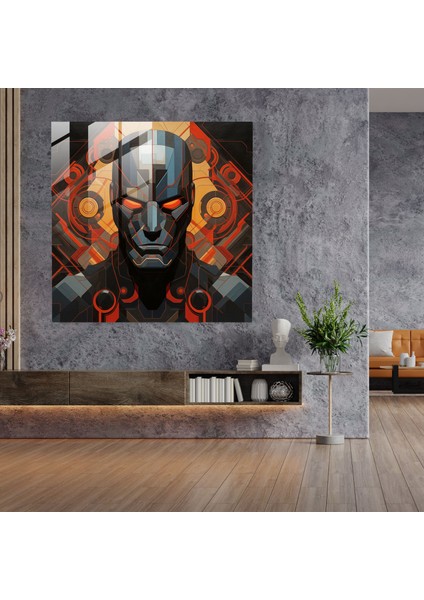 Marvel Geometrik Cam Baskı - Marvel, Cam Duvar Sanatı, Bold, Avengers, 70X70 fiyatları