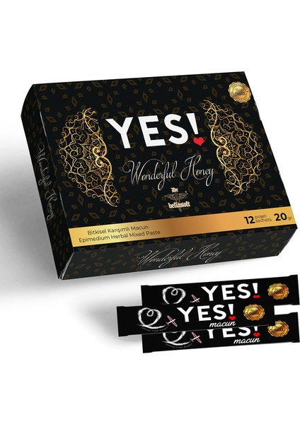 Aşkın Deposu Yes Ginsengli Macun 12'li Stick + Sprey Krem Set