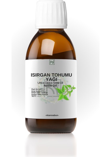 Isırgan tohumu Yağı %100 Saf Doğal Soğuk Sıkım Yağı 20 ml