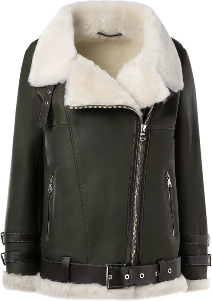 Beyaz Tüy Aviator Kadın Kürk Kaban - AA102 modelleri