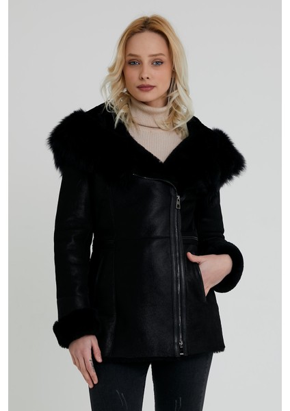 Napa Kuzu Kürk Kapüşonlu Kaban (Regular Fit) HN34 fırsatları
